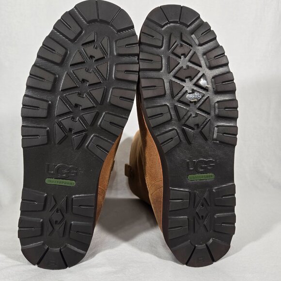 UGG Australia STONEMAN Sheepskin Stout Leather Waterproof Boots Men's US Size 15 - Picture 12 of 17